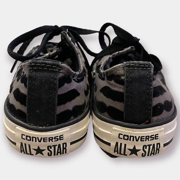 Converse All Star Low Tops Mustache Grey Black Men’s Size 5 Women’s Size 7 - Picture 3 of 11